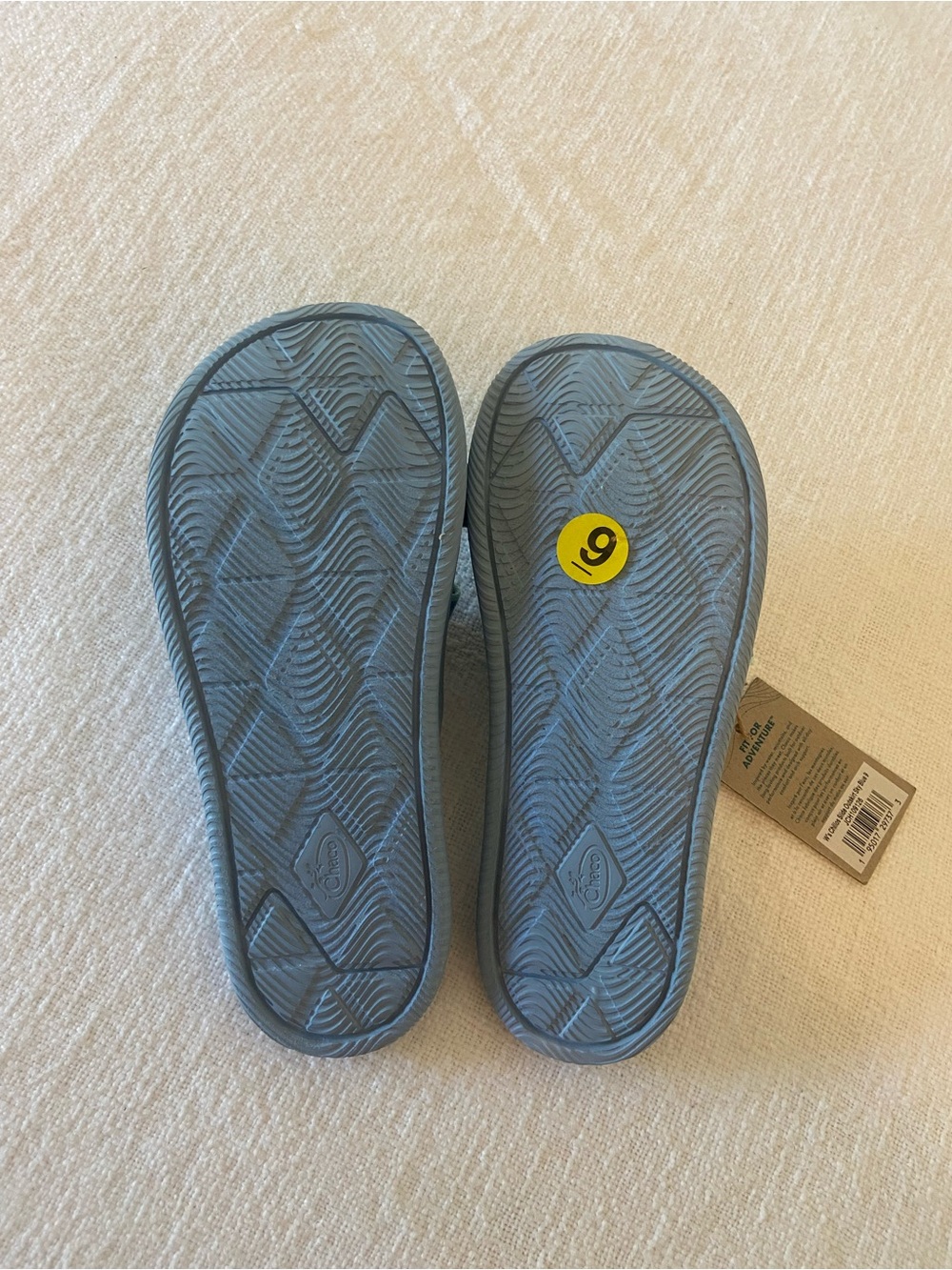Chaco Chillo Blue Slide Sandals with Pale Green Trim Women’s Size 9 NWT - Picture 7 of 12